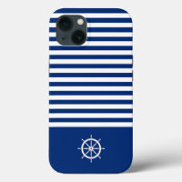 Bandes Nautiques+Navires Roue Bleu+Blanc