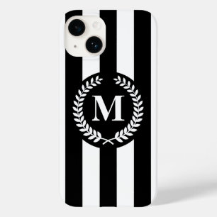 Coque Case-Mate iPhone Bandes noires et blanches