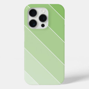 Coque iPhone 15 Pro Bandes Ombré vertes