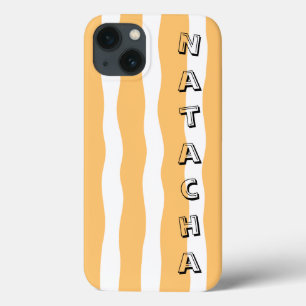 Case-Mate iPhone Case Bandes ondulées colorées préppy personnalisées ora