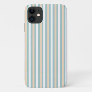 Case-Mate iPhone Case Bandes pastel bleues, blanches et bleues