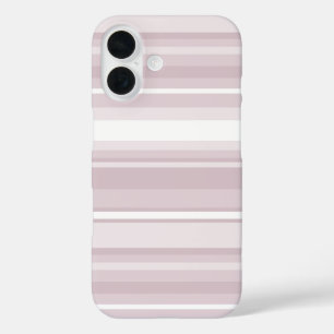 Coque Pour iPhone 16 Bandes roses à quartz rose