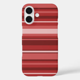 Coque Pour iPhone 16 Bandes rouges