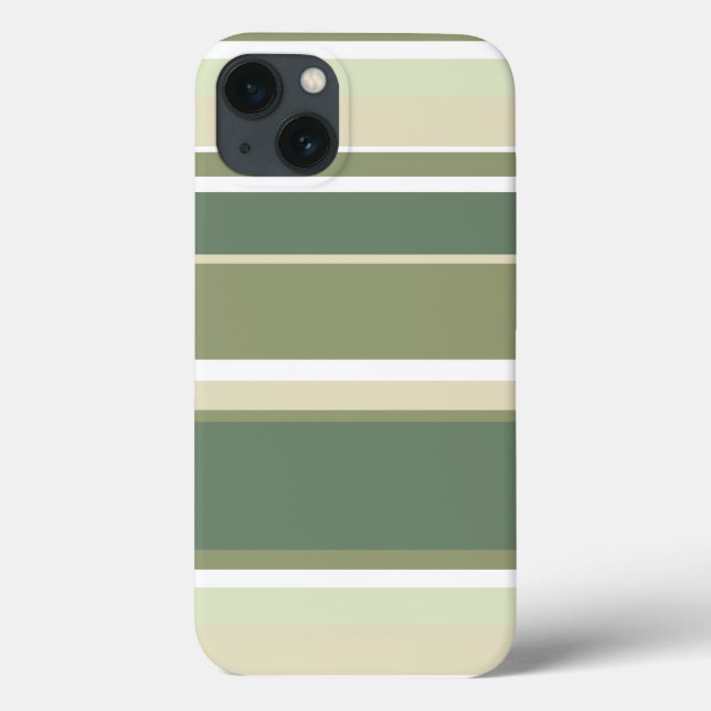 Coques Case-Mate iPhone Bandes vert olive Coque-coque iphone Mate (Verso)