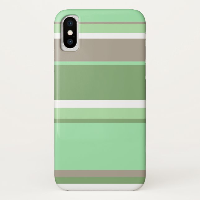 Coques Case-Mate iPhone Bandes vert pâle (Dos)