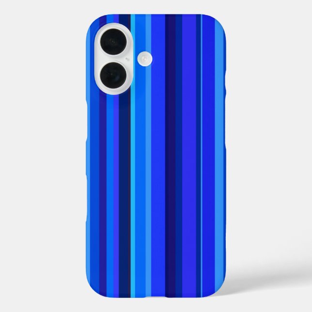 Coques Case-Mate iPhone Bandes verticales bleues (Verso)