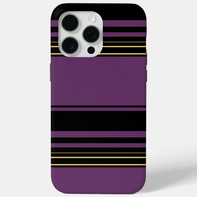 Coques Case-Mate iPhone Bandes violettes mignonnes (Verso)