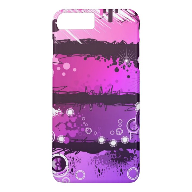 Coques Case-Mate iPhone Bannière grunge 3 de musique de style (Dos)