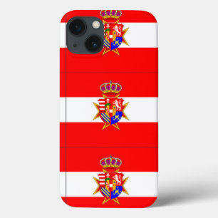iPhone 13 Coque Bannière rouge blanc Grand-Duché de Toscane