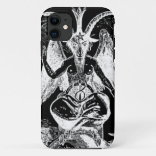 Coques Pour iPhone Baphomet noir et blanc