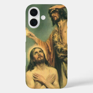 Coque Pour iPhone 16 Baptême de Jésus-Christ par Jean-Baptiste