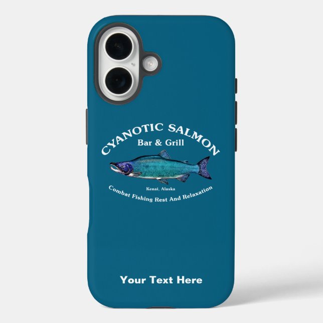 Coques Case-Mate iPhone Bar et Grill Saumon Cyanotique (Verso)