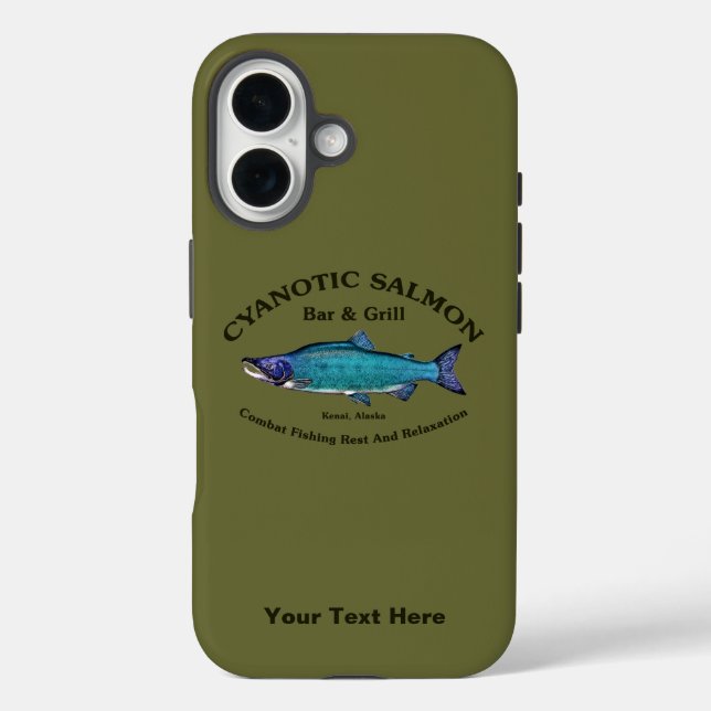 Coques Case-Mate iPhone Bar & Grill du Saumon Cyanotique (Verso)