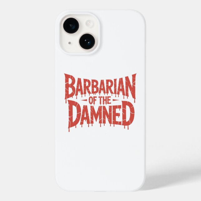 Coques Case-Mate iPhone Barbarde de l'horreur gothique Damné (Verso)