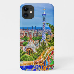 Case-Mate iPhone Case Barcelone Espagne Parc Guell Mosaic Bench Art