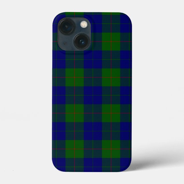 Coques Case-Mate iPhone Barclay tartan bleu vert plaid (Verso)