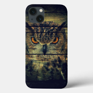 Case-Mate iPhone Case Barn Wood Gothique oiseau sauvage Éffrayant chouet