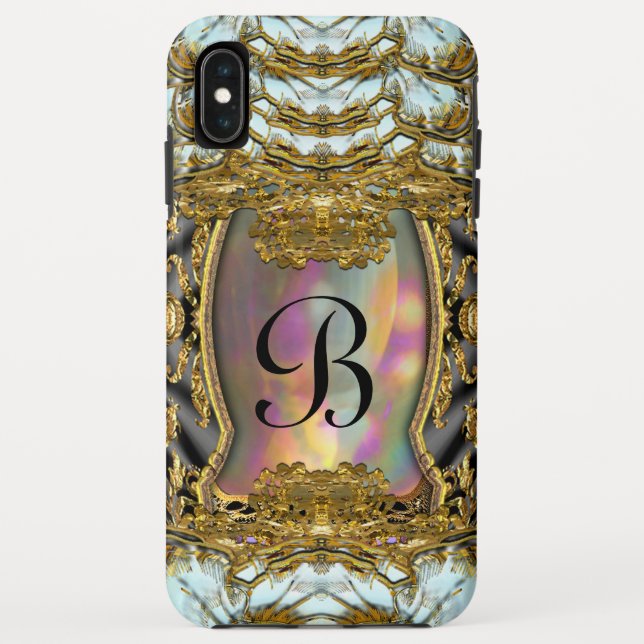 Coques Case-Mate iPhone Barnetcue Dubois Girly Baroque II Monogramme (Dos)