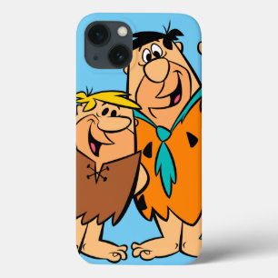 Etui iPhone 13 Barney Rubble et Fred Flintstone