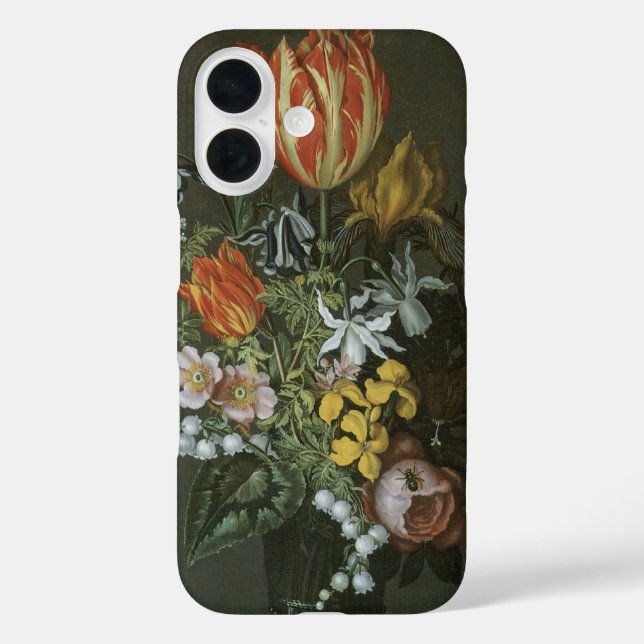 Coques Case-Mate iPhone Baroque Ancien, Nature Morte Florale Fleurs dans u (Verso)