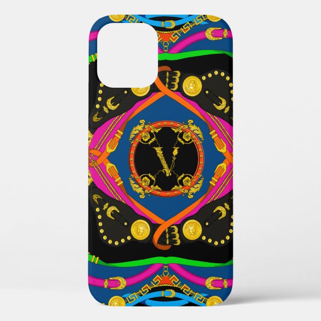 Coques Case-Mate iPhone baroque doré, motif de chaîne et ceinture (Verso)