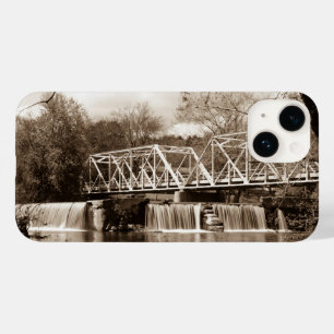 Coque Pour iPhone 14 Barrage De La Rivière Finley Sepia