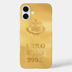 Coque Pour iPhone 16 Plus Barre d'or