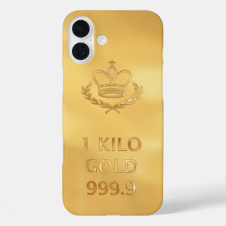 Coque Pour iPhone 16 Plus Barre d'or