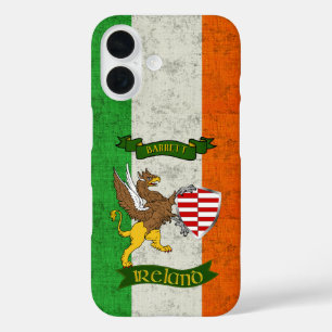Coque Pour iPhone 16 Barrett Irish Shield & Griffin Personnalisé