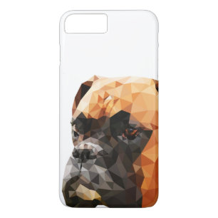 Coque iPhone 8 Plus/7 Plus Bas poly art de boxeur