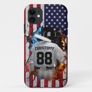 Case-Mate iPhone Case Base-ball américain Jersey personnalisé