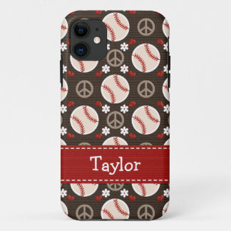 Case-Mate iPhone Case Base-ball d'amour de paix