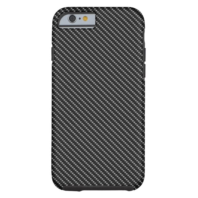 Coques Case-Mate iPhone Base noire de fibre de carbone (Dos)