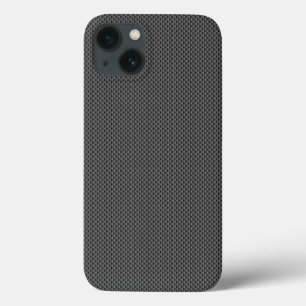 Coques Pour iPhone Base noire et grise de motif de fibre de carbone