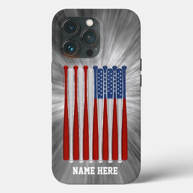 Coques Case-Mate iPhone Baseball America (USA) Case-Mate iPhone Case (Verso)