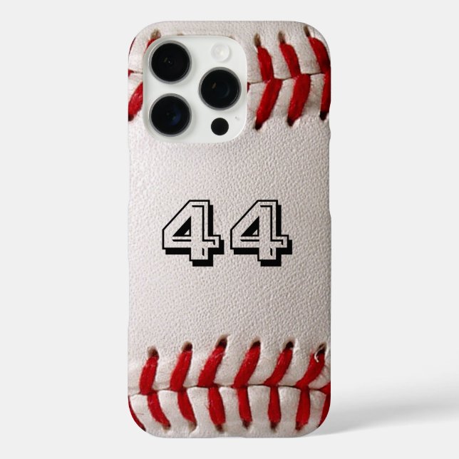 Coques Case-Mate iPhone Baseball avec numéro personnalisable (Verso)