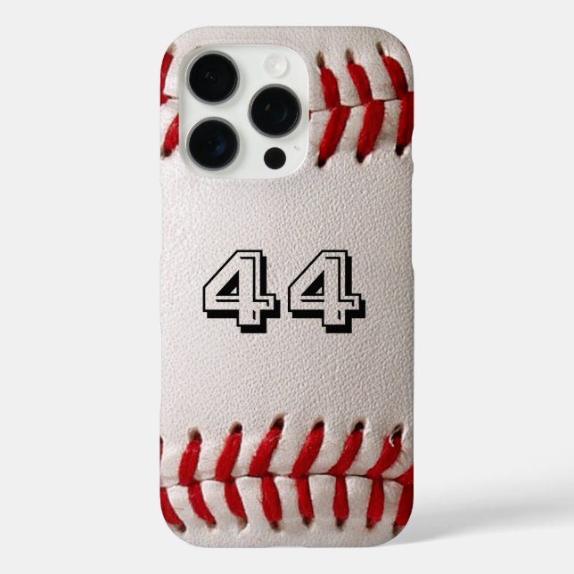 Coques Case-Mate iPhone Baseball avec numéro personnalisable (Verso)