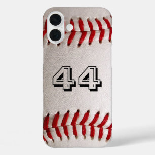 Coque Pour iPhone 16 Plus Baseball avec numéro personnalisable