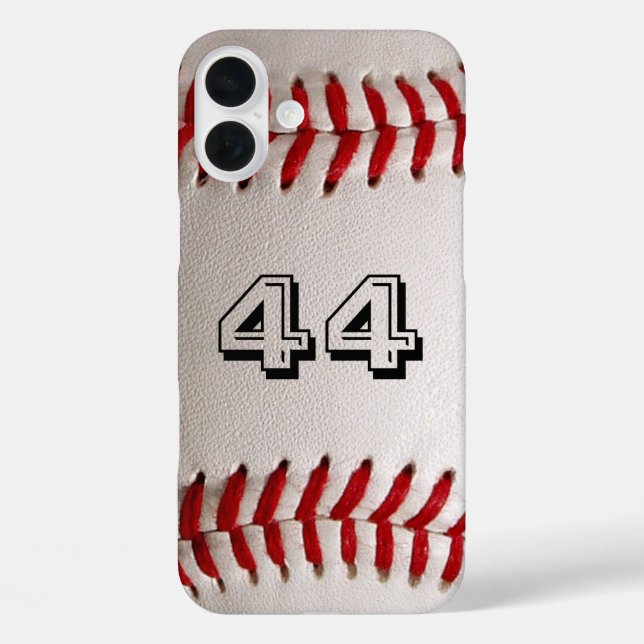 Coques Case-Mate iPhone Baseball avec numéro personnalisable (Verso)