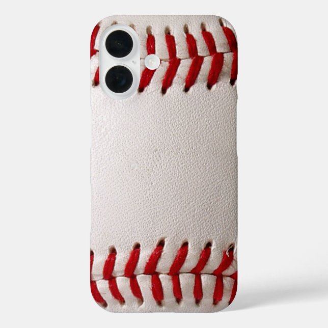 Coques Case-Mate iPhone Baseball et Softball Classiques Couture Rouge (Verso)