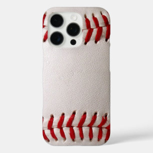Coque iPhone 16 Pro Baseball et Softball Couture Rouge