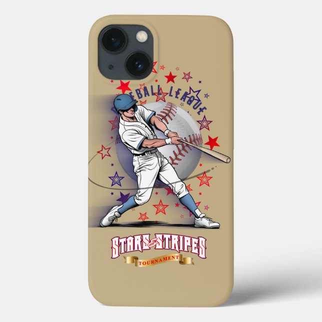 Coques Case-Mate iPhone Baseball Stars & Stripes | (Verso)