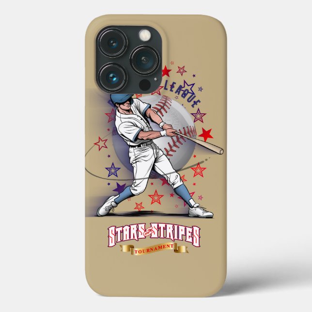 Coques Case-Mate iPhone Baseball Stars & Stripes | (Verso)