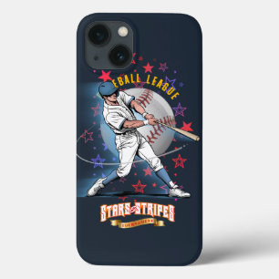 Case-Mate iPhone Case Baseball Stars & Stripes (Mode sombre)