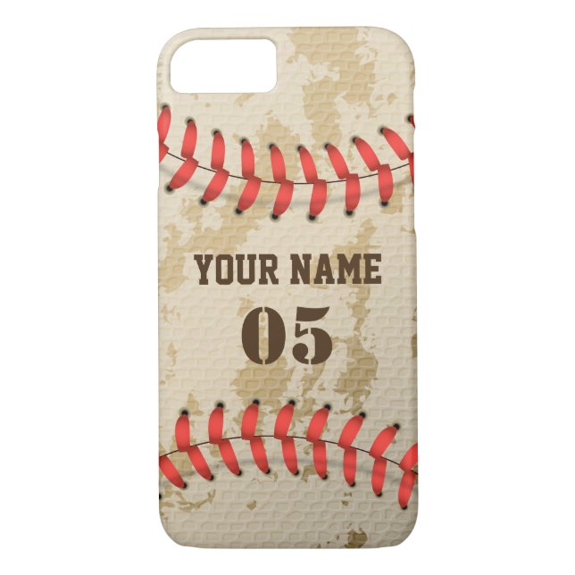 Coques Case-Mate iPhone Baseball Vintage Cool clair (Dos)