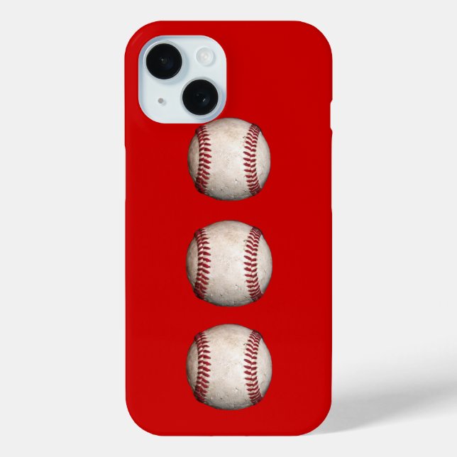 Coques Case-Mate iPhone Baseballs dans une rangée (Verso)