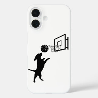 Coque Pour iPhone 16 Basket-ball animal de dessin animé
