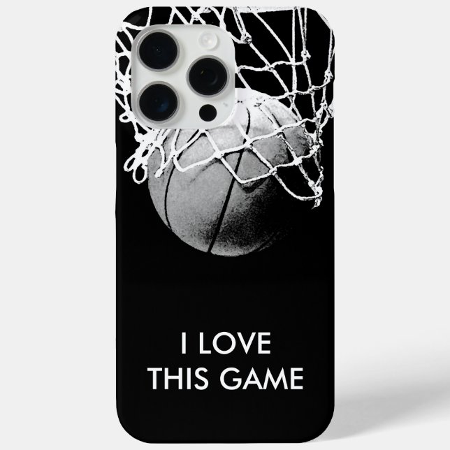 Coques Case-Mate iPhone Basket-ball Black & White Love (Verso)