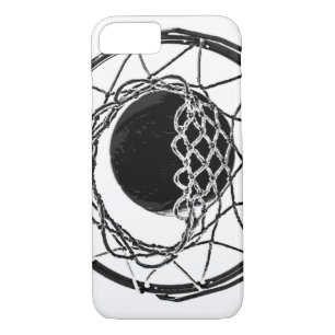 Coque iPhone 7 Basket-ball Black & White Pop Art