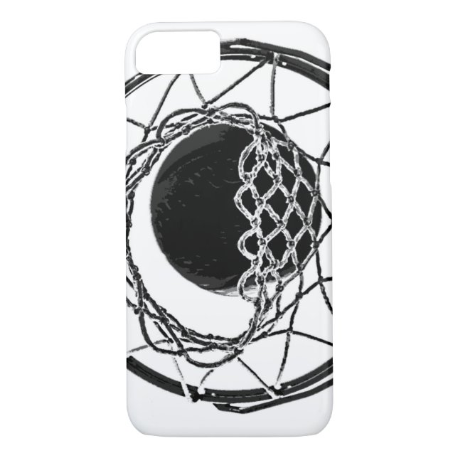 Coques Case-Mate iPhone Basket-ball Black & White Pop Art (Dos)